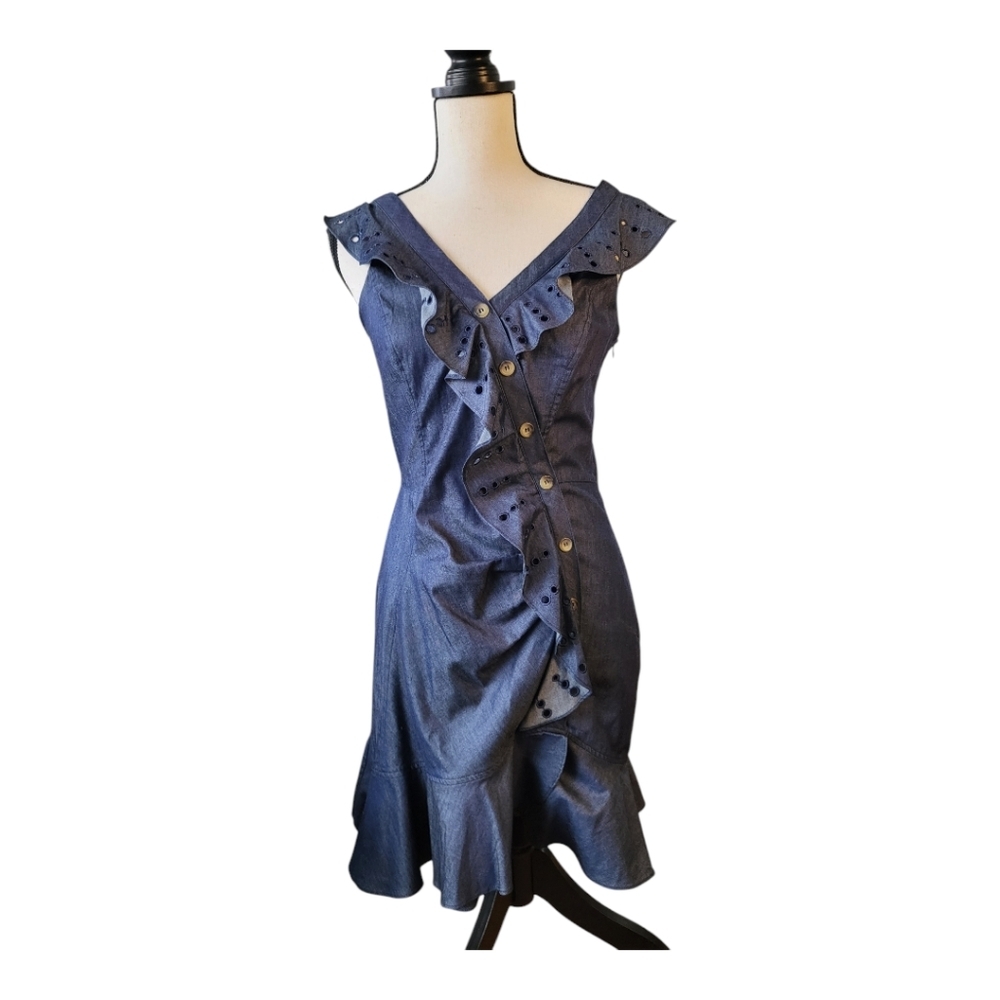 💕Parker Moira Dress‎ in Chambray